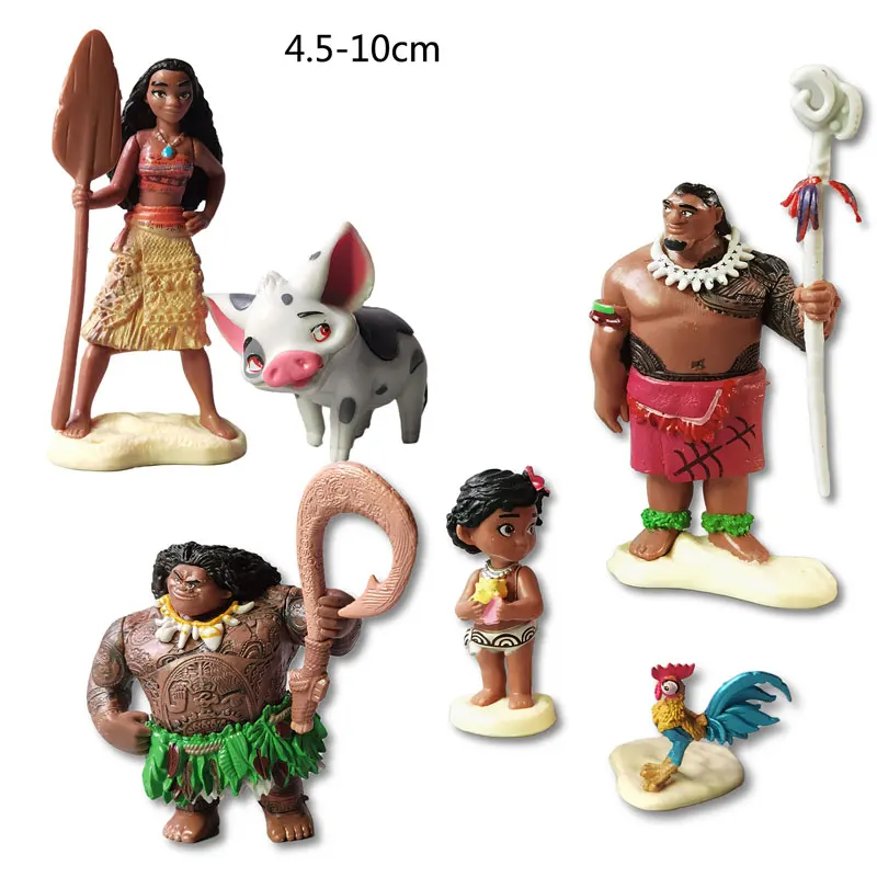 Figura mini de Moana con su bote
