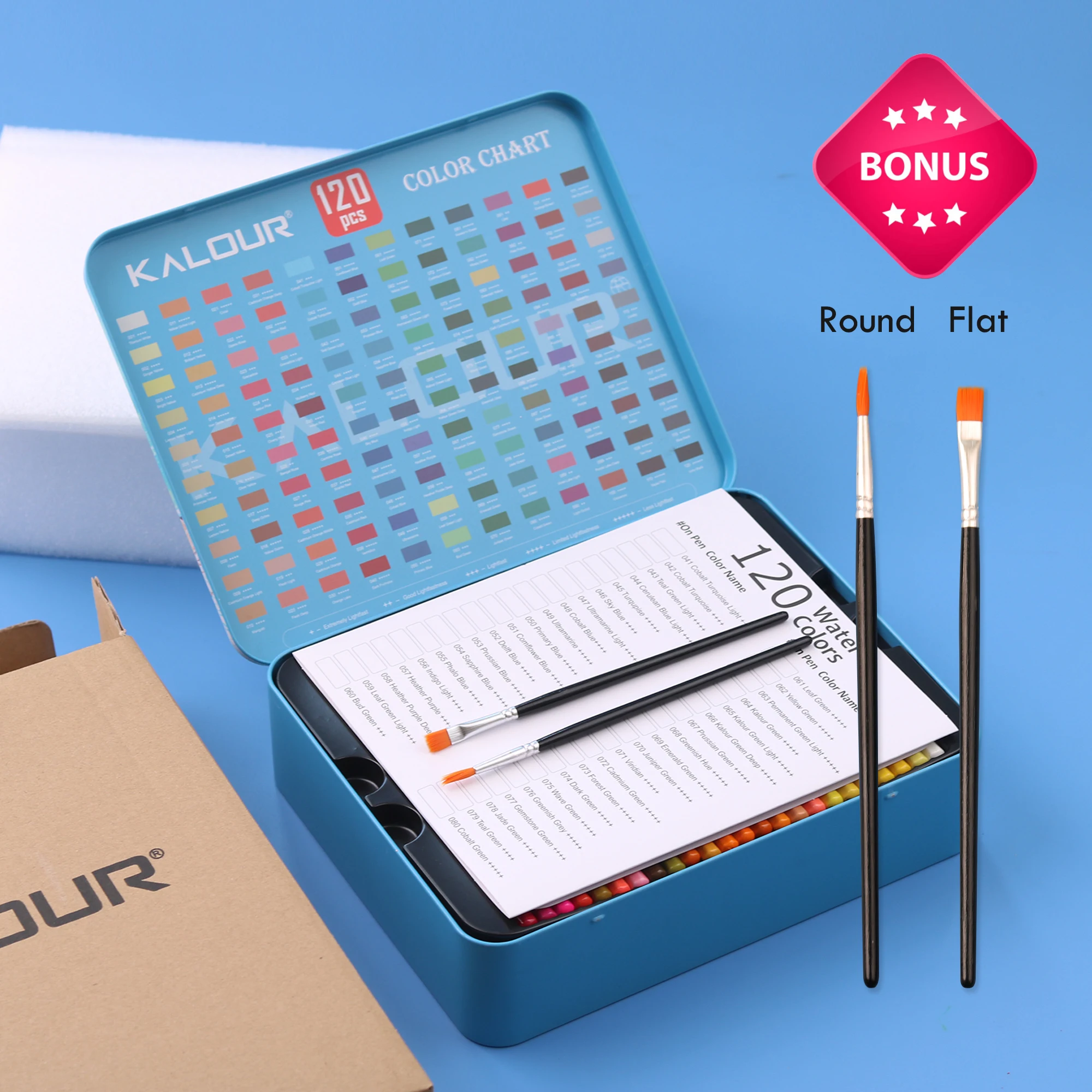 Set de 120 lápices de colores acuarela profesionales – Solubles en agua para pintar - imagen 5