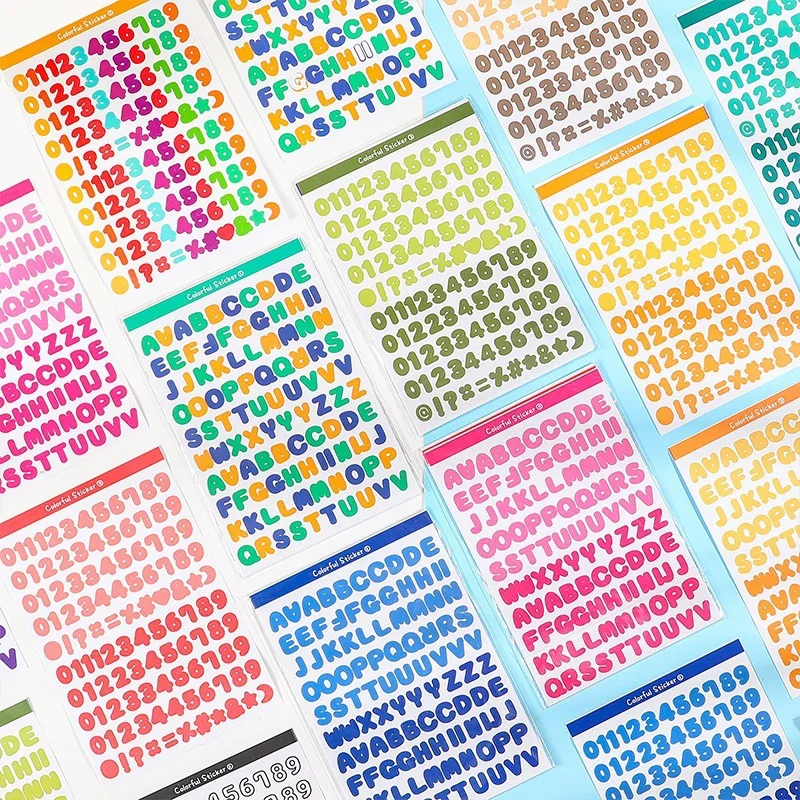 Pegatinas de letras impermeables para planificador infantil creativas - imagen 3