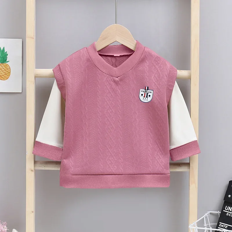 Sudadera infantil efecto dos piezas para primavera y otoño - imagen 4