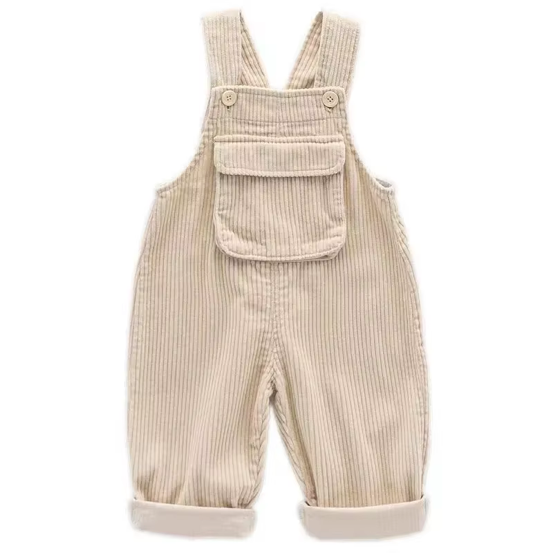 Mono de pana coreano para niños y niñas, cálido y reversible - imagen 4