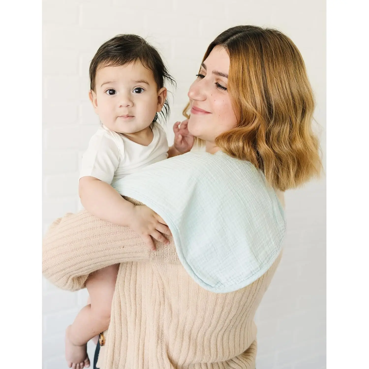 Paños de eructar unisex algodón 100% grandes para recién nacidos - imagen 3