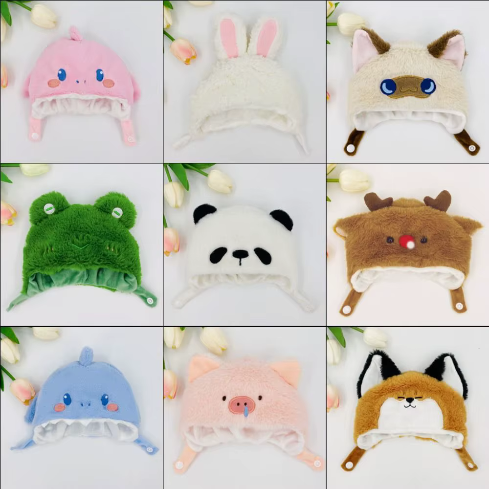 Sombrero de peluche para muñeca con diseño de panda