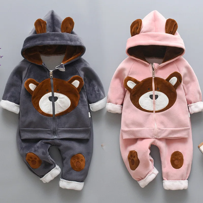 Conjunto de invierno para niña con chaqueta acolchada y pantalón - imagen 4