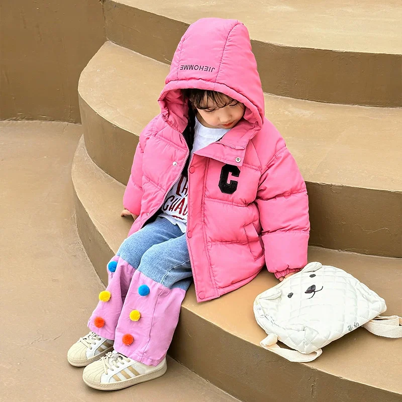 Parka acolchada con capucha para niños – Abrigo de invierno