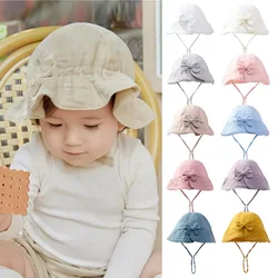 Gorro princesa de bebé en algodón y muselina con lazo ajustable