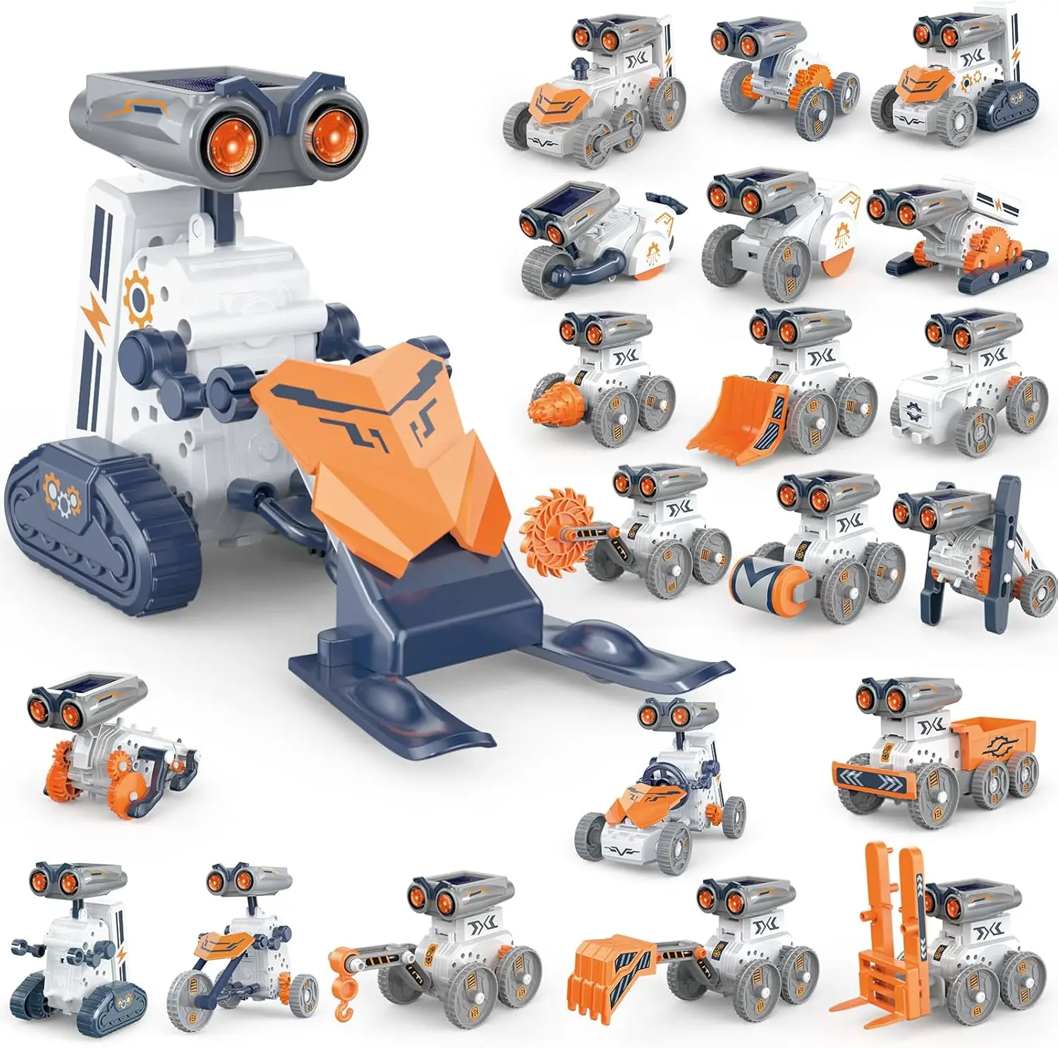 Robot solar educativo 21 en 1 para niños - Kit STEM DIY creativo - imagen 2