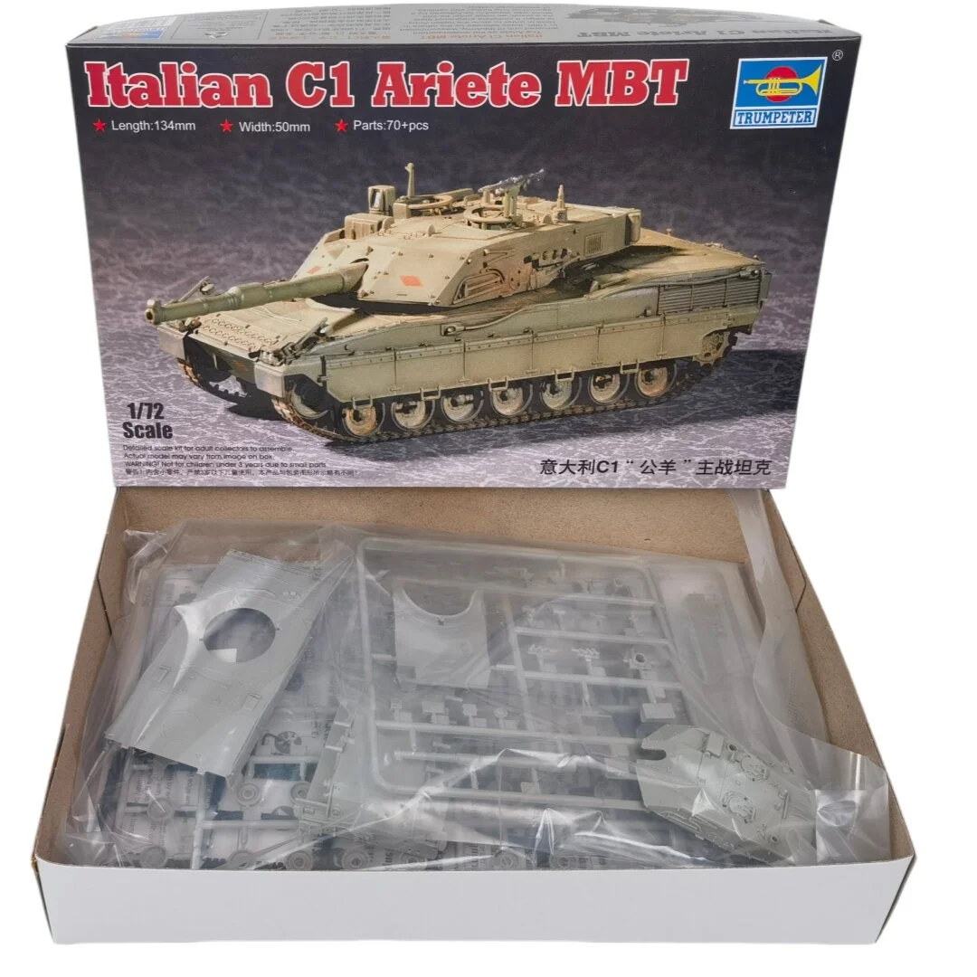 Trumpeter tanque italiano C1 Ariete de plástico para montar infantil - imagen 2