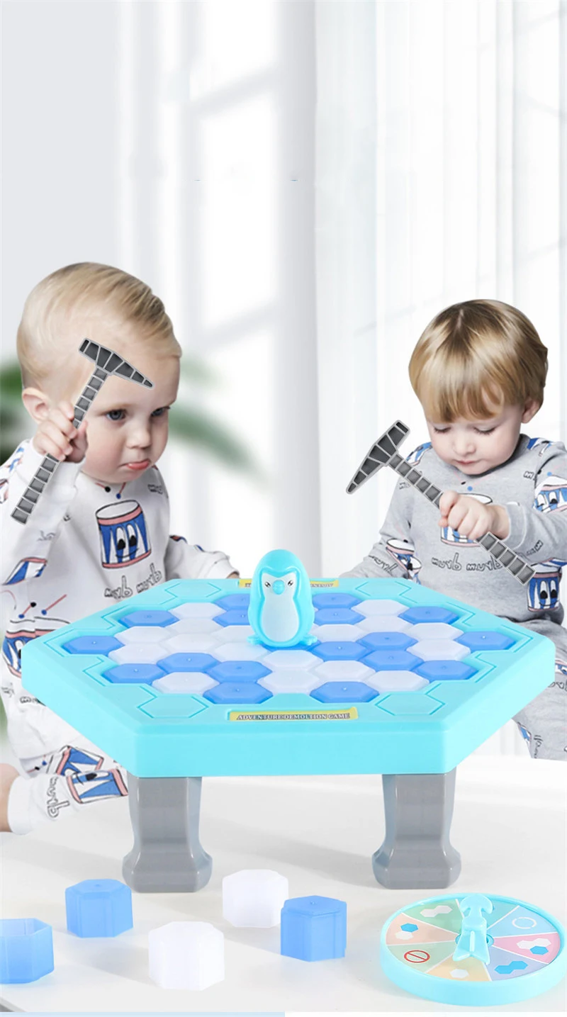 Juego de hielo en mesa