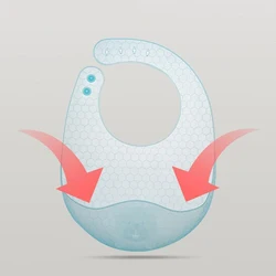 Baberos impermeables de silicona para bebés – Alimentación infantil