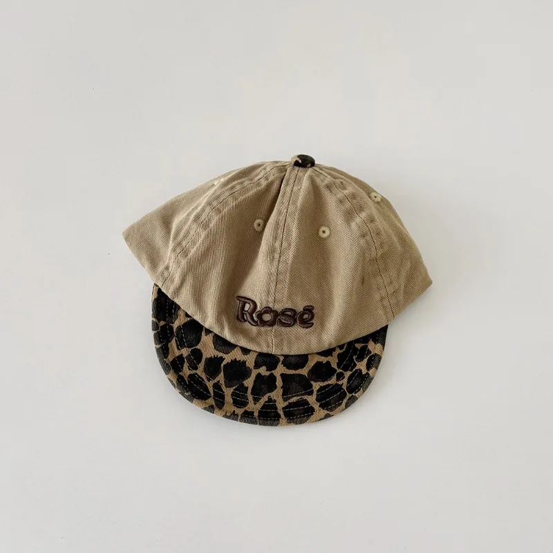 Gorra de béisbol bebé estampado leopardo visera suave primavera-otoño - imagen 5