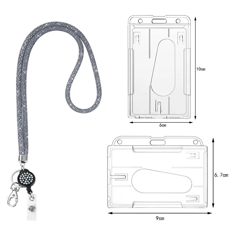Porta credenciales con cordón y carrete retráctil para oficina - imagen 4
