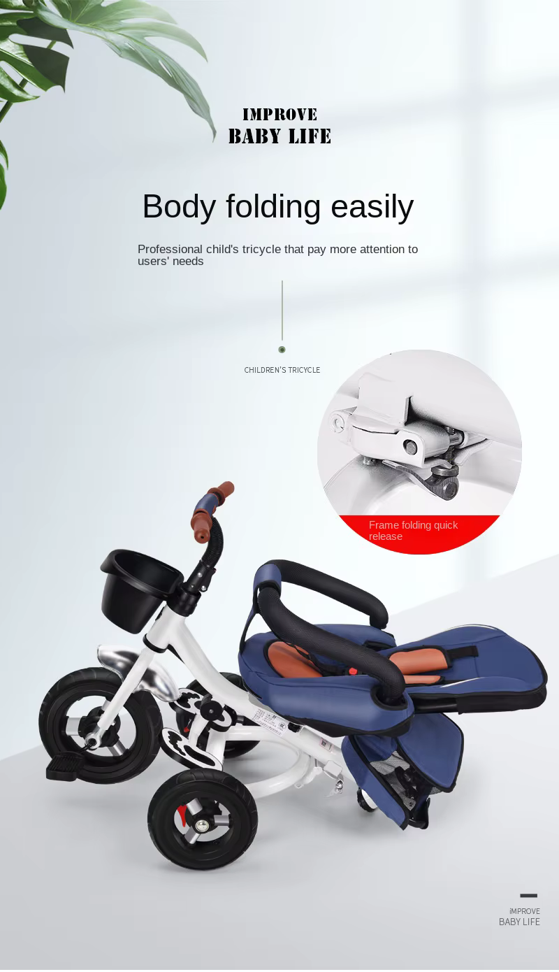 Triciclo LazyChild vista frontal