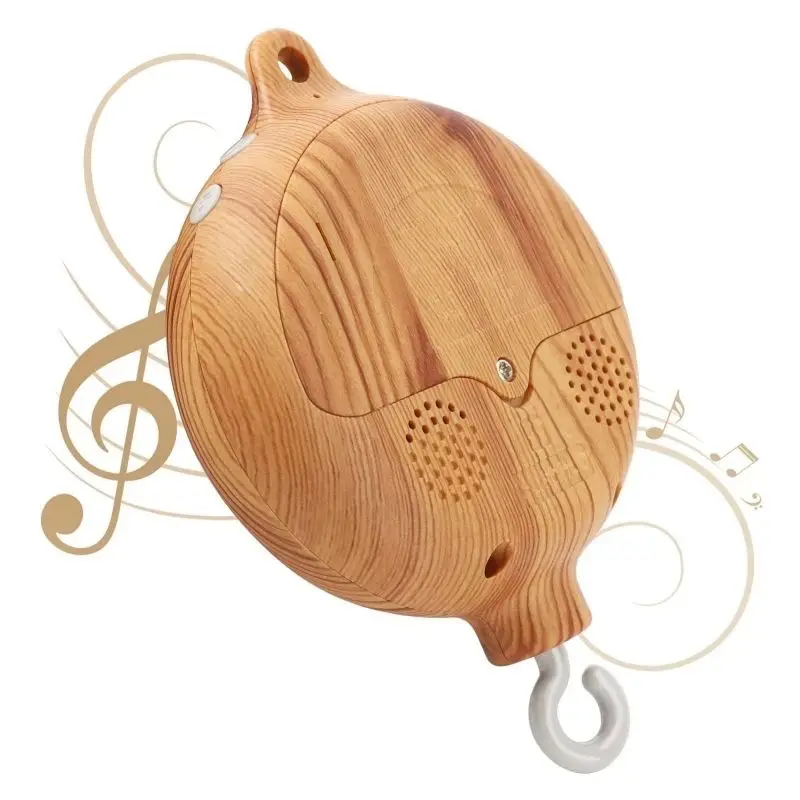 Campana para cuna caja de música giratoria colgante en madera infantil - imagen 2