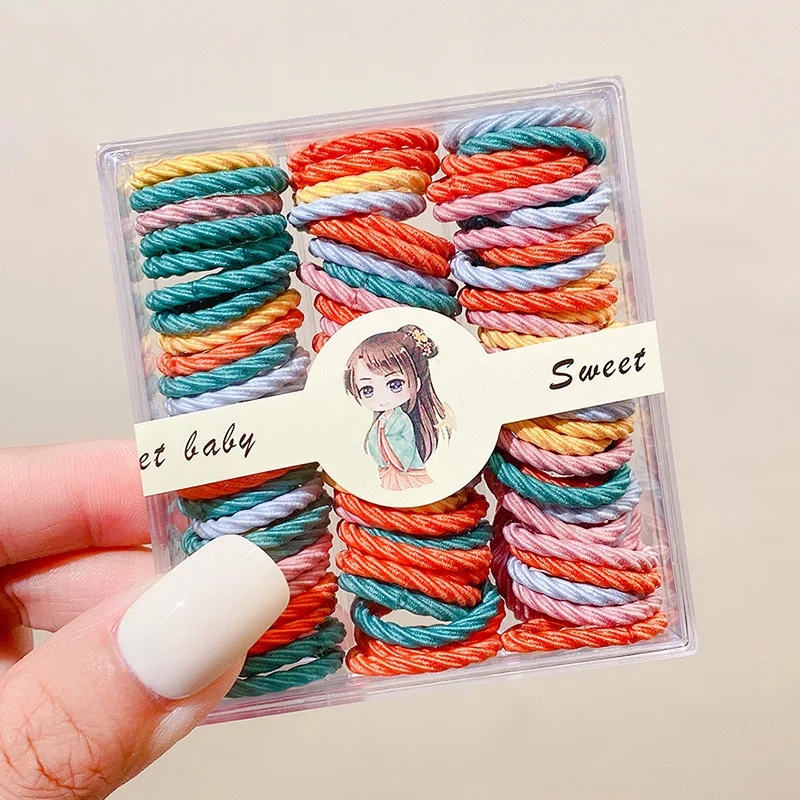 Bandas elásticas y lazos para el cabello de niña - Pack suave - imagen 2