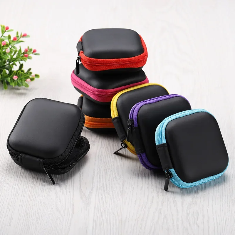 Estuche rígido con cremallera para auriculares – organizador protector - imagen 4