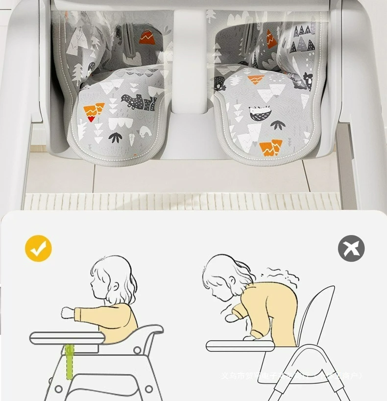 Detalle del asiento y la zona de apoyo