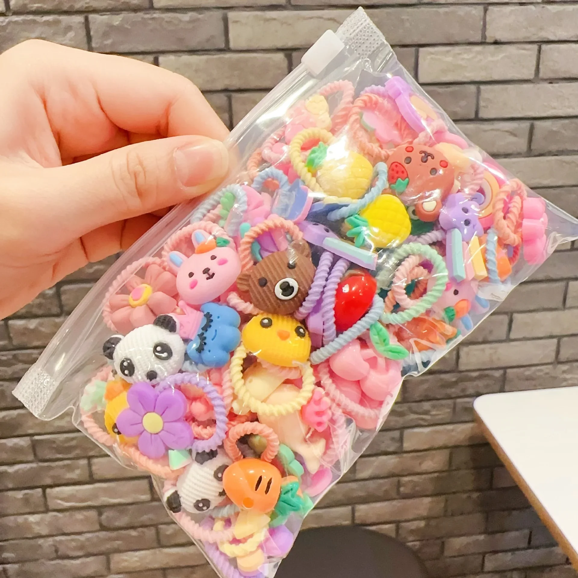 Lazos elásticos para el pelo de niña – Diseño infantil divertido - imagen 4