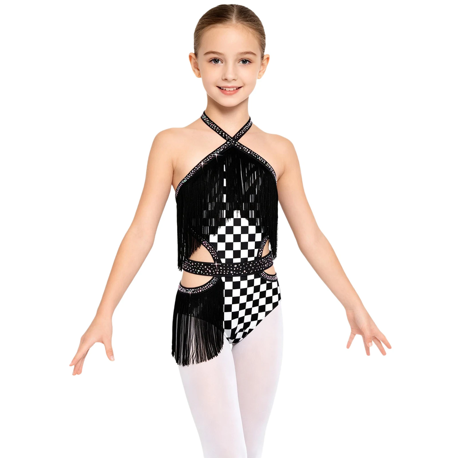 Vista frontal del mono de baile infantil