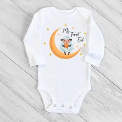 Body bebé estampado luna para Eid Ramadán – Pelele recién nacido