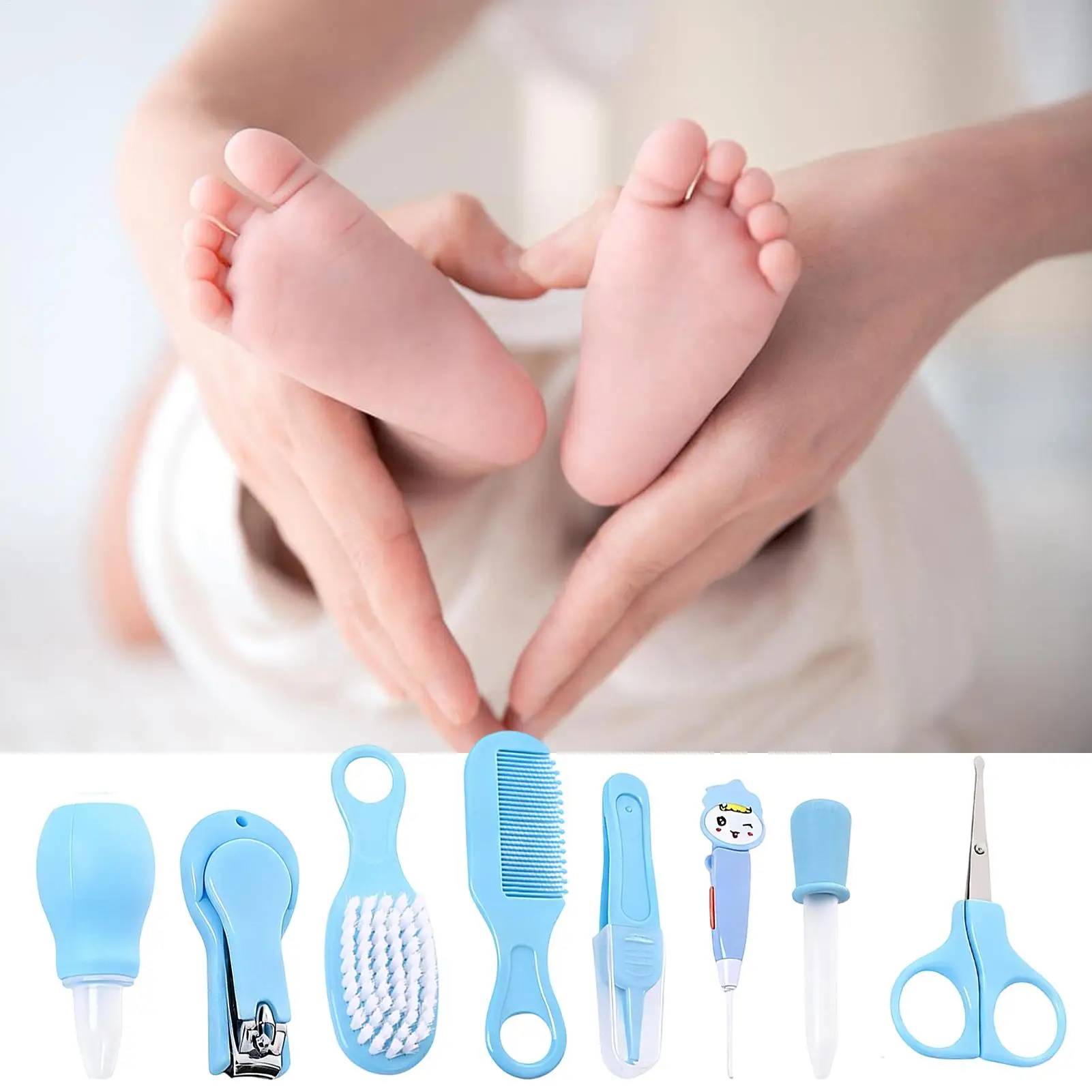 Kit cuidado e higiene del bebé con cortaúñas y aspirador nasal - imagen 2