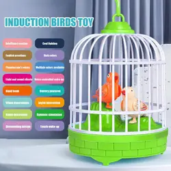 Jaula parlante eléctrica para pájaros con control de voz