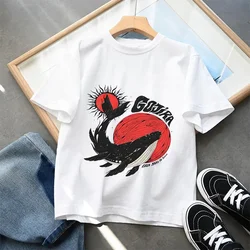 Camiseta tiburón manga corta veraniega para niño y niña