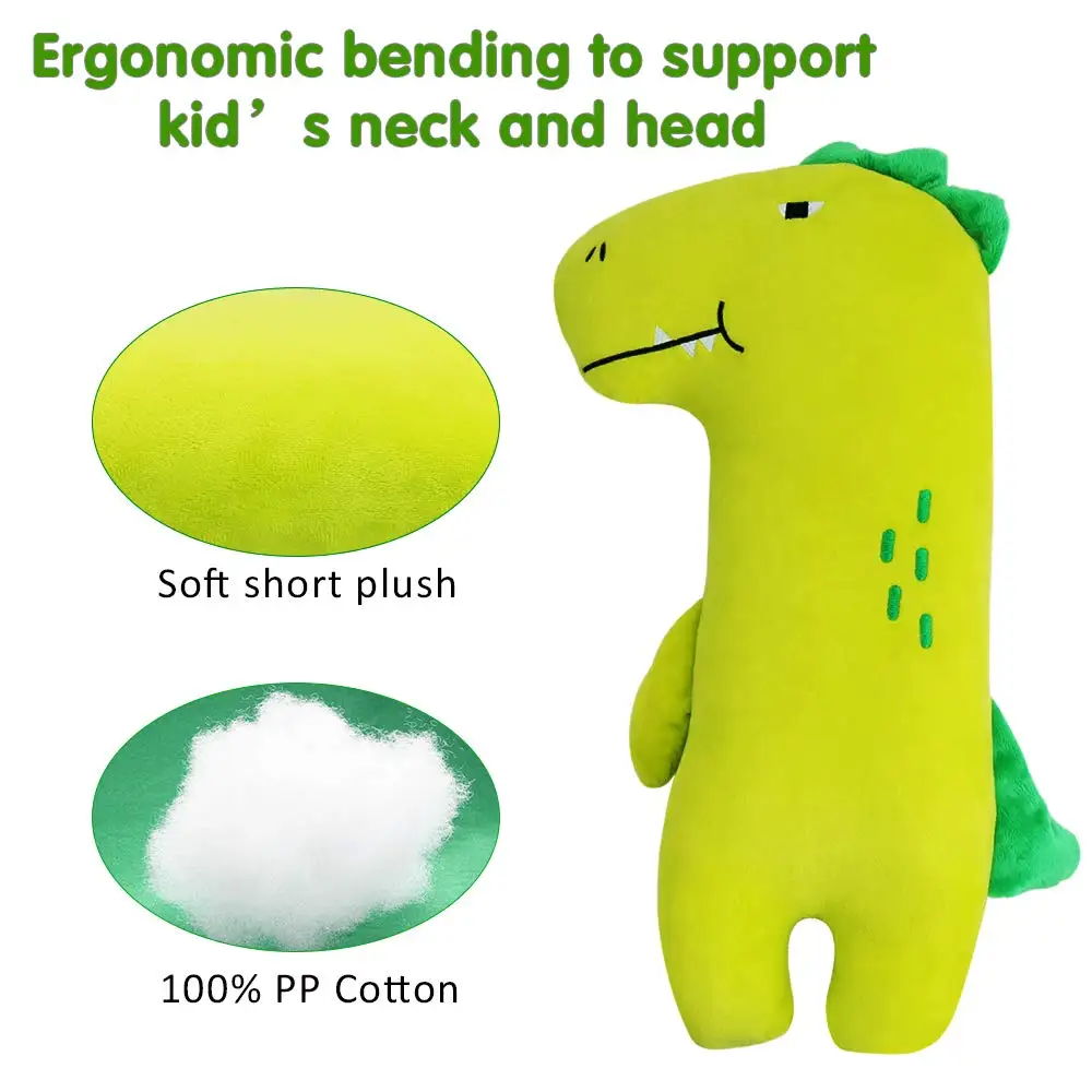 Protector cervical dinosaurio para cinturón de seguridad del coche