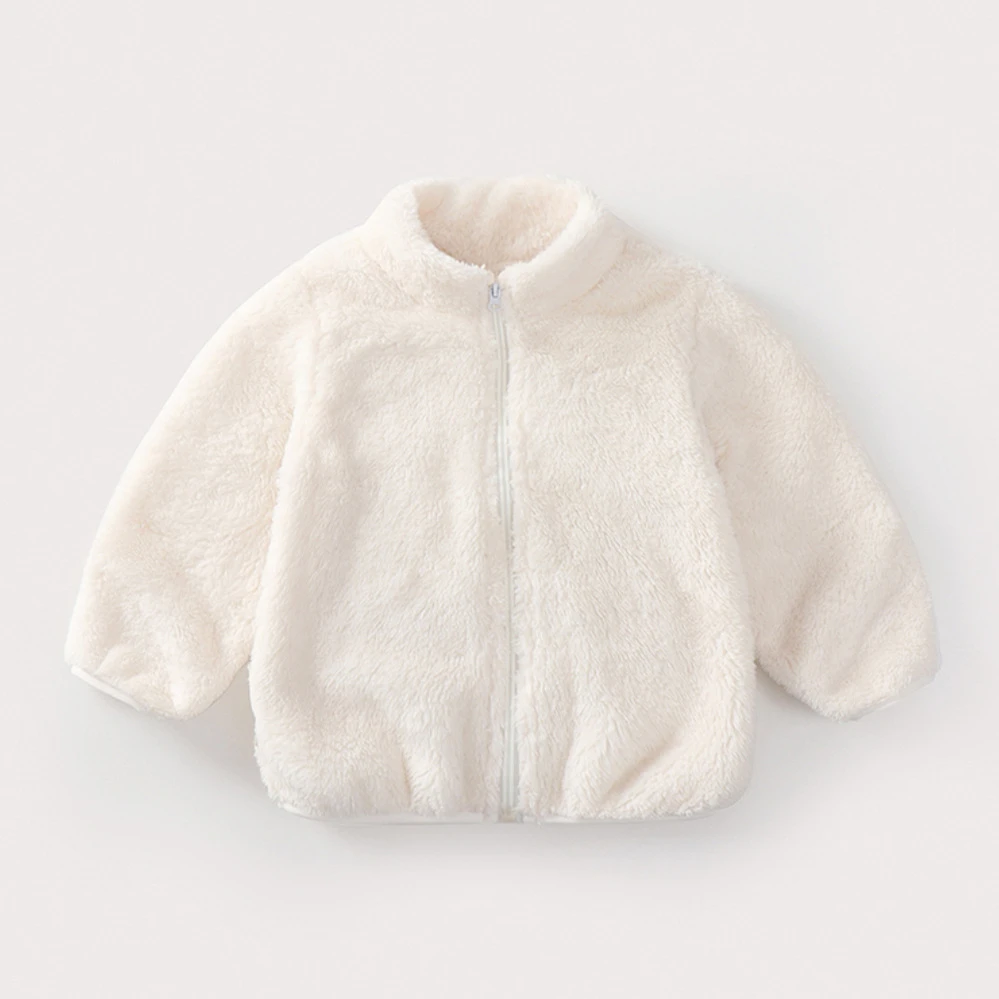 Abrigo de felpa cálido para niños – Chaqueta casual de otoño - imagen 3