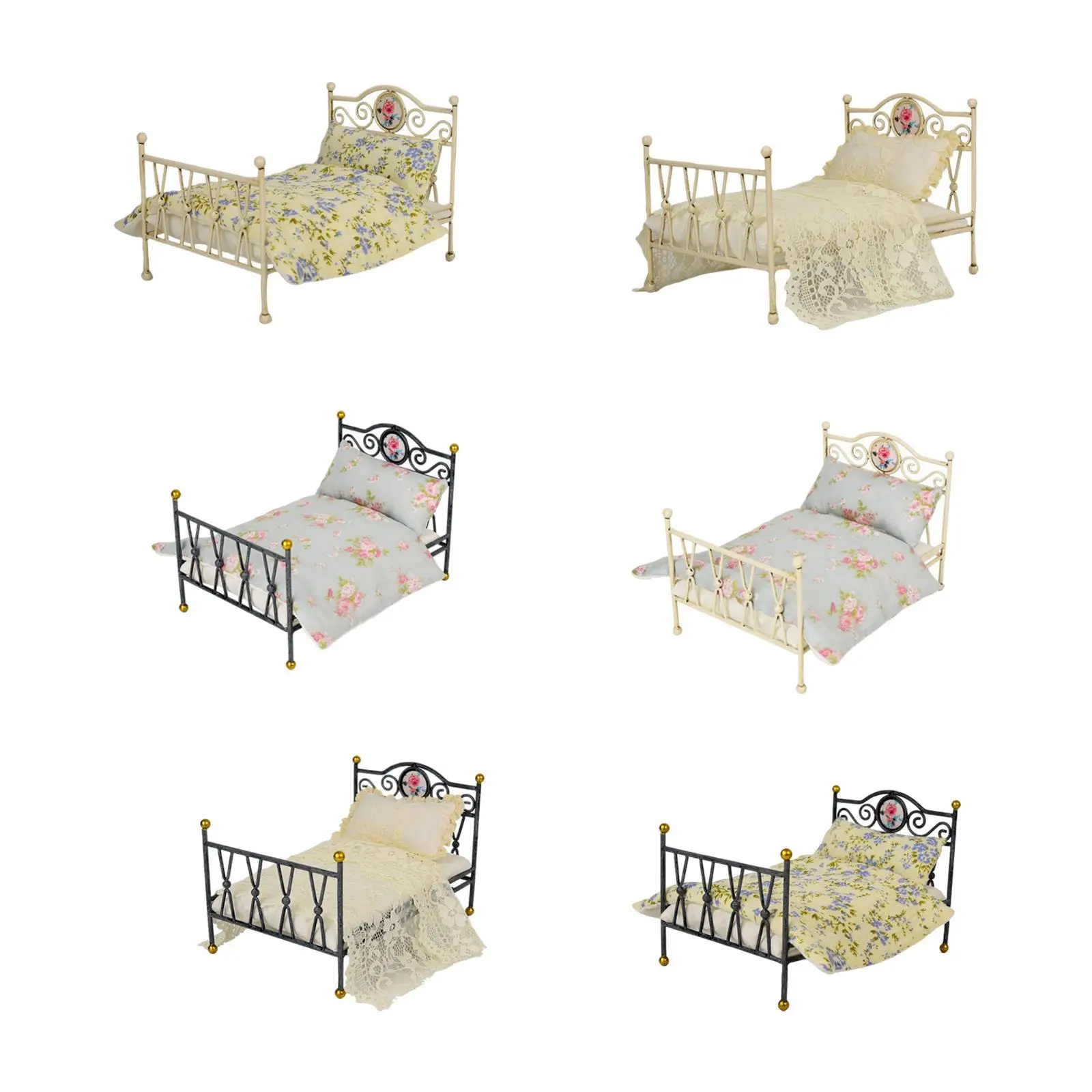 Cama de muñecas en miniatura: decoración de dormitorio - imagen 2