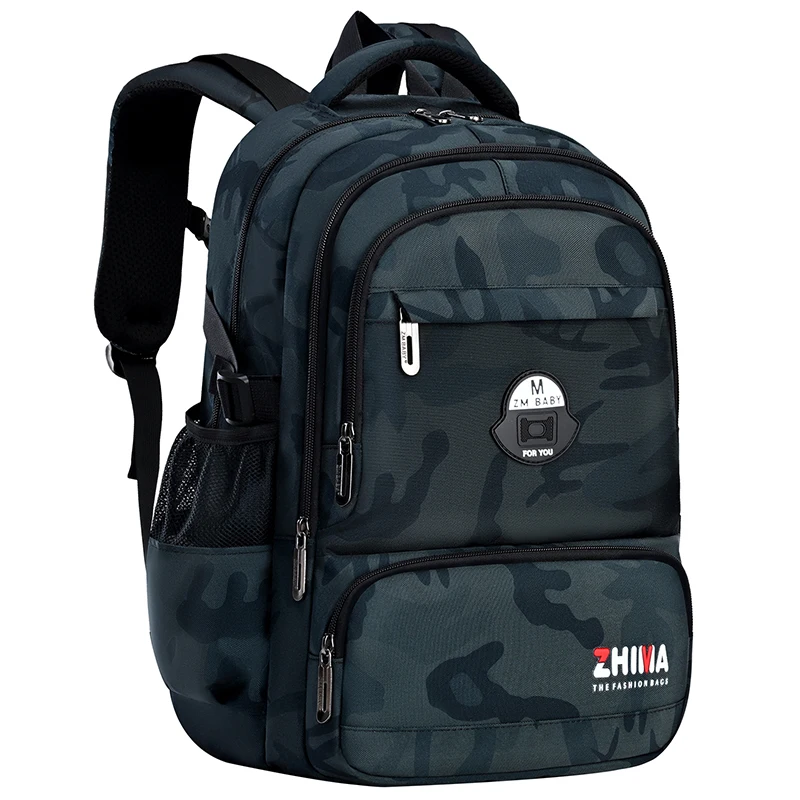 Mochila escolar de camuflaje para niños y niñas - imagen 2