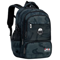 Mochila escolar de camuflaje para niños y niñas