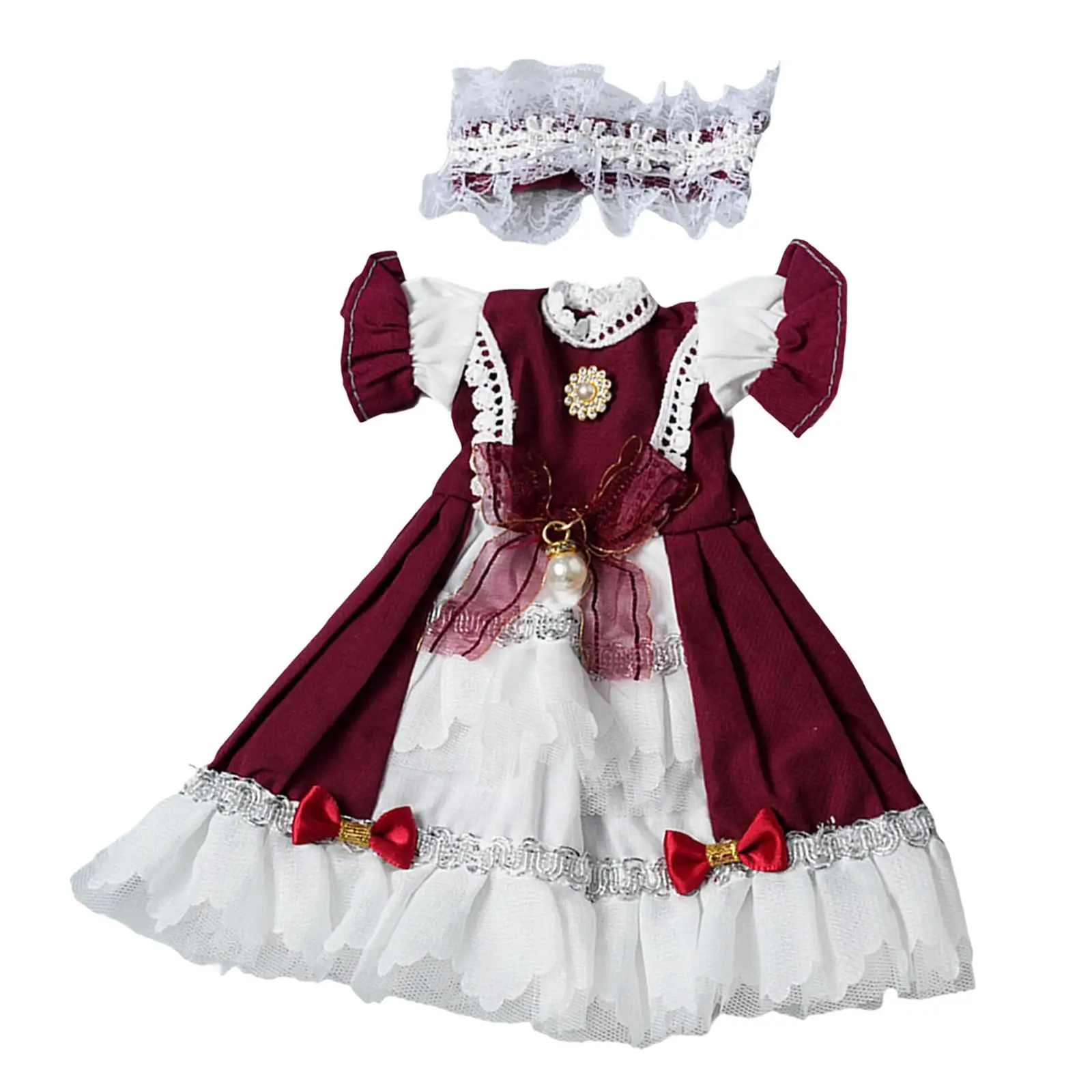 Vestido de princesa para muñeca educativo para niñas, juego de moda - imagen 3