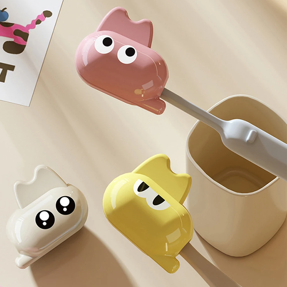 Funda antipolvo para cepillo de dientes con diseño gato kawaii - imagen 4