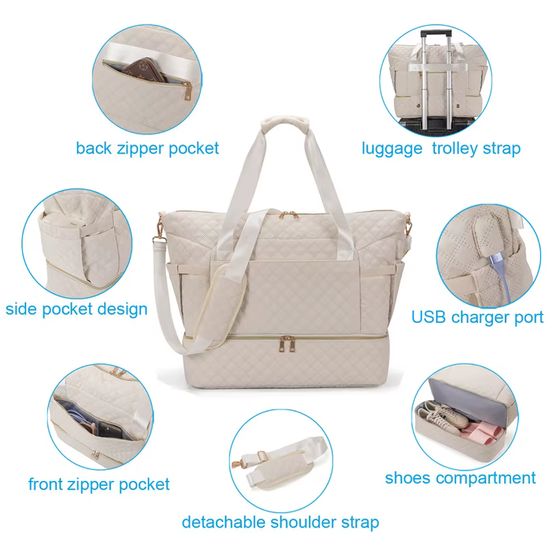 Bolsa de pañales para bebé con cambiador – Set de 3 unidades para viaje - imagen 2
