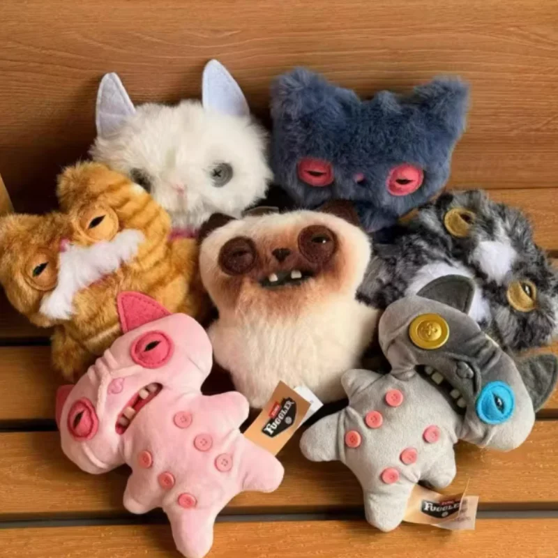 Fuggler Alley Cats llavero de peluche monstruo feo y divertido - imagen 2