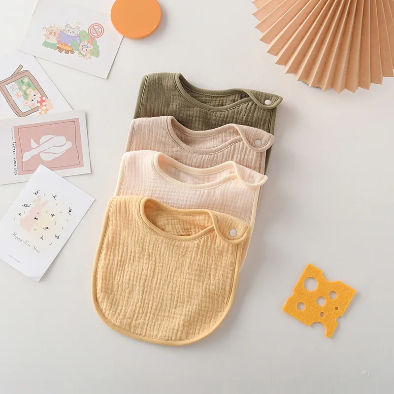 Babero de gasa absorbente para bebé – Suave y lavable - imagen 3