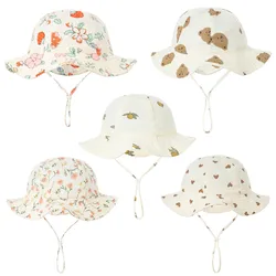 Gorro de muselina de algodón ajustable para bebé – Primavera y otoño