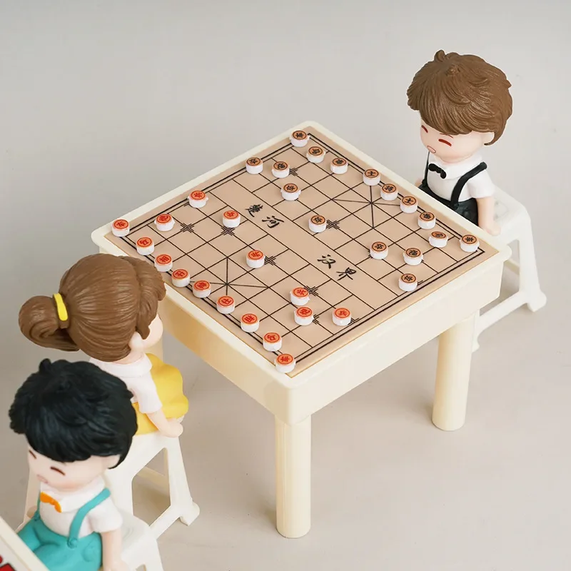 Juego de ajedrez en miniatura para casa de muñecas - imagen 2