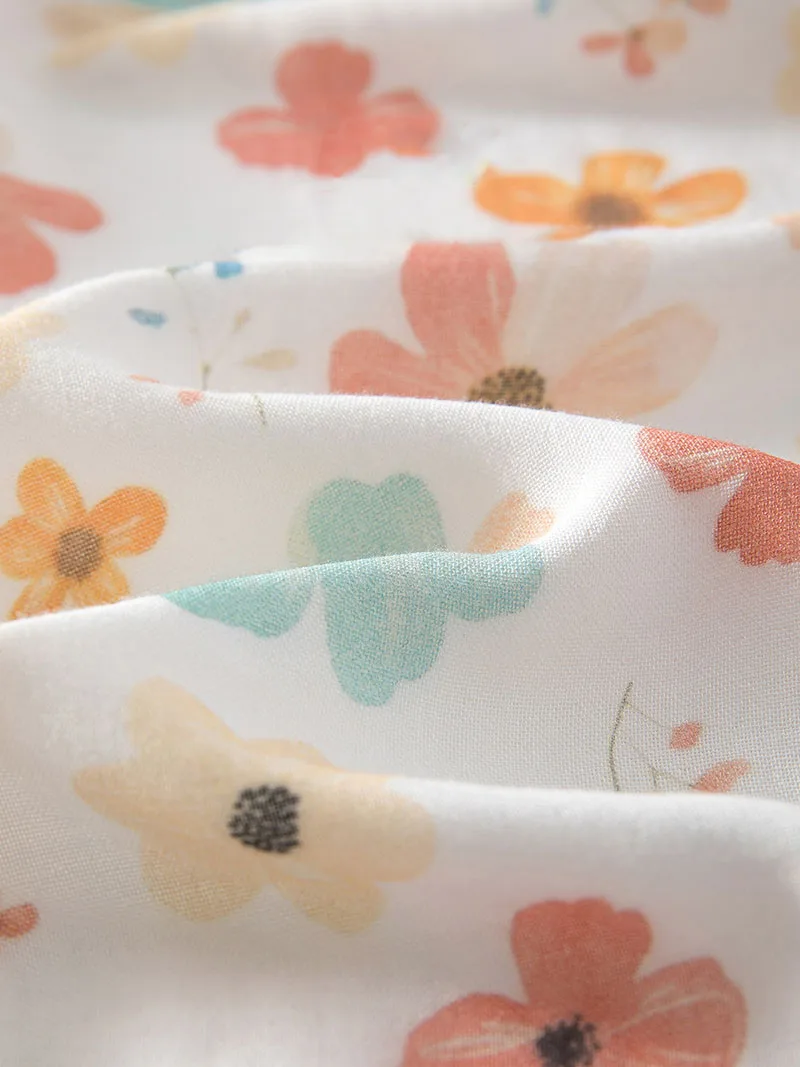 Mono bebé floral finito y holgado, una pieza para niña - imagen 2