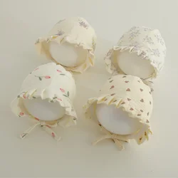Gorro de muselina floral para bebé - Algodón suave, verano y otoño