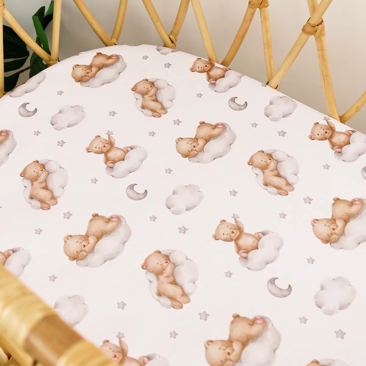 Elinfant Sábana ajustable para cuna – Funda de colchón suave
