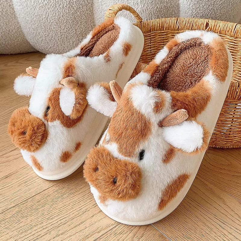 Zapatillas de casa mullidas con felpa y plataforma para invierno - imagen 5