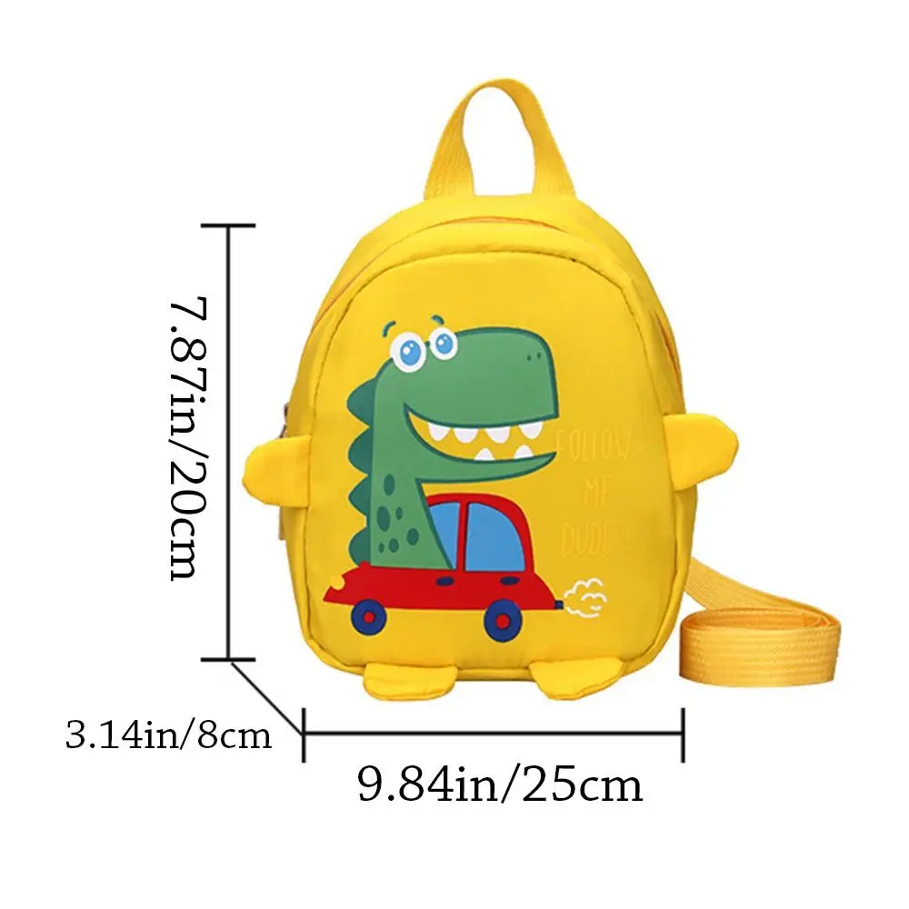 Mochila escolar infantil con diseño de dinosaurio