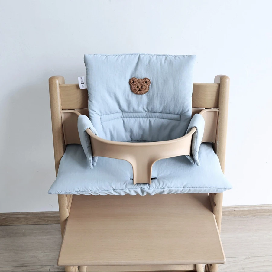 Cojín transpirable para silla de comedor infantil, color liso - imagen 3