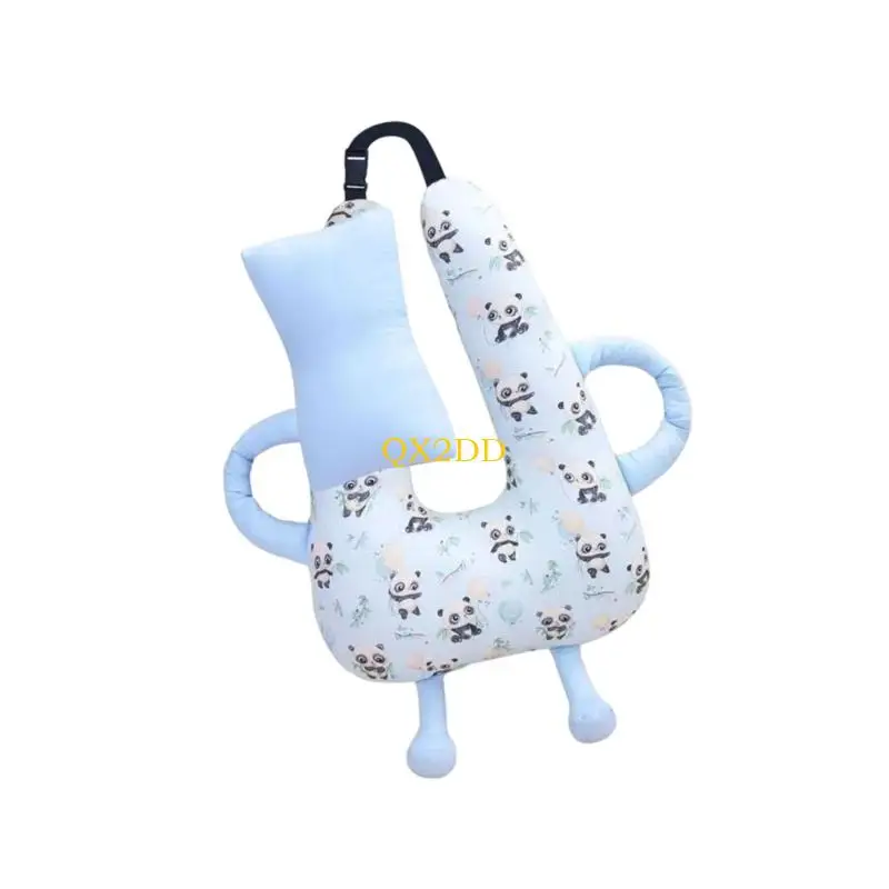 Almohada ergonómica QX2D para cochecitos y viajes, suave - imagen 4
