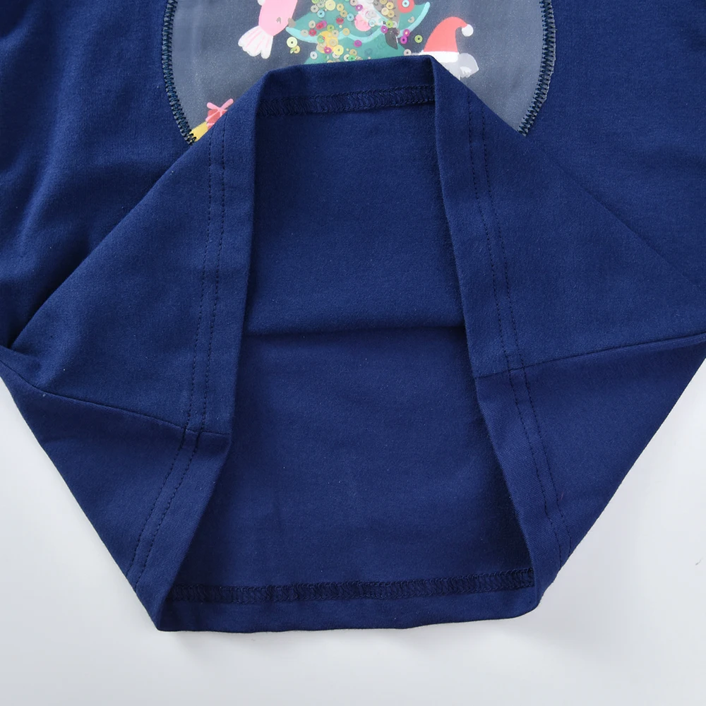 DXTON Camiseta manga larga de algodón para niña con letras - imagen 4