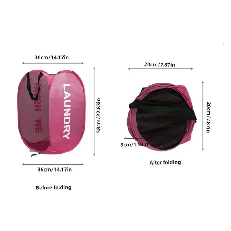 Cesto de ropa plegable resistente, gran capacidad y lavable - imagen 2