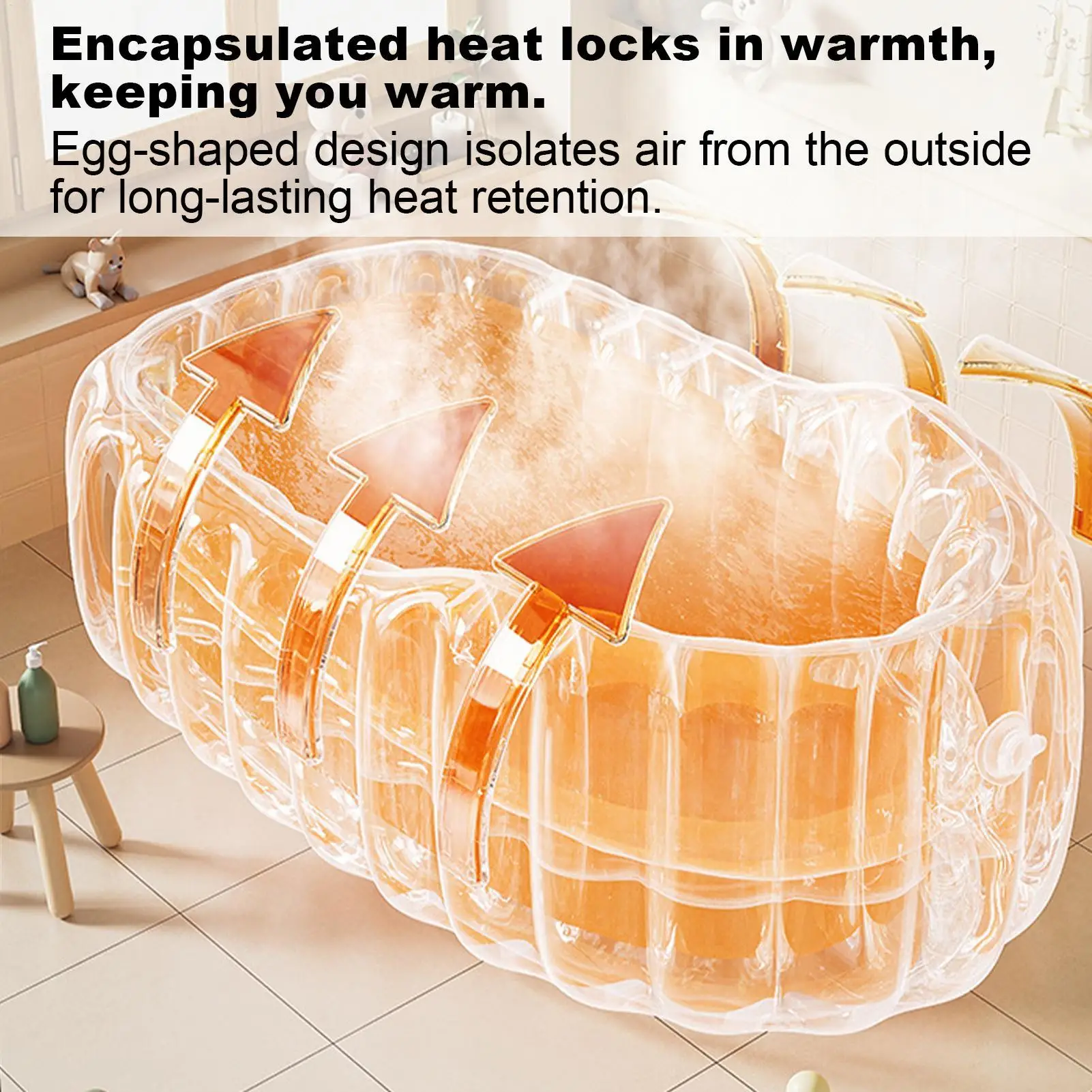 Bañera inflable portátil para bebés – Piscina plegable exterior - imagen 2