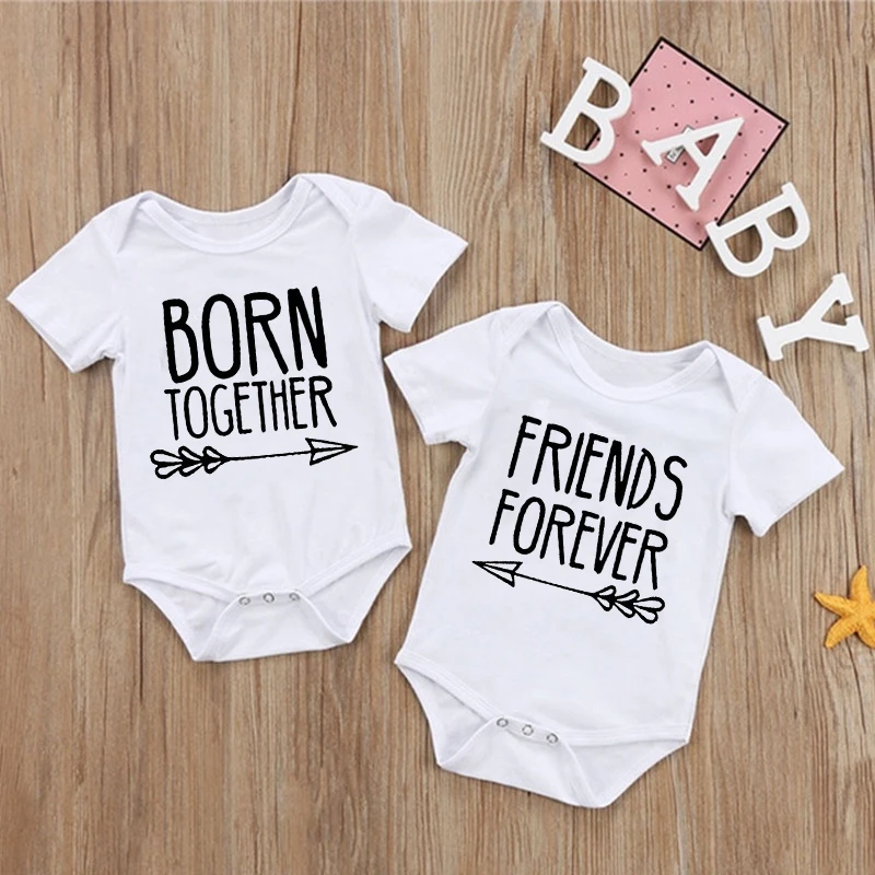 Born Together Body gemelos mejores amigos siempre verano gemelos niñas niños